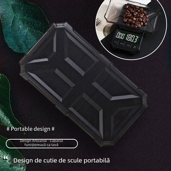 Cântar portabil pentru cafea cu temporizator automat, cântar electronic, mini cântar de bar inteligent, afișaj digital de buzunar