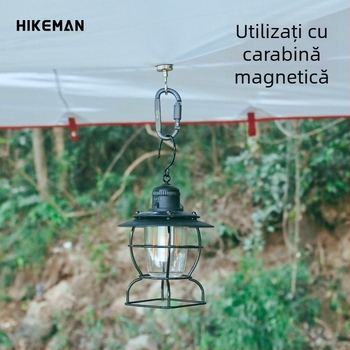 Carabiner tip D din aliaj de aluminiu, cu mecanism de blocare, pentru camping și activități în aer liber; potrivit pentru breloc și cataramă pentru rucsac