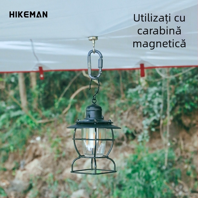 Carabiner tip D din aliaj de aluminiu, cu mecanism de blocare, pentru camping și activități în aer liber; potrivit pentru breloc și cataramă pentru rucsac