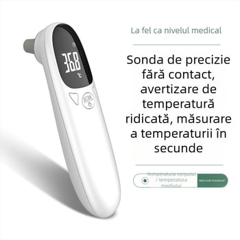 Termometru auditiv pentru sugari, medical de calitate, inteligent, model E01, certificat CE, alarmă pentru temperatură ridicată, stocare a datelor istorice