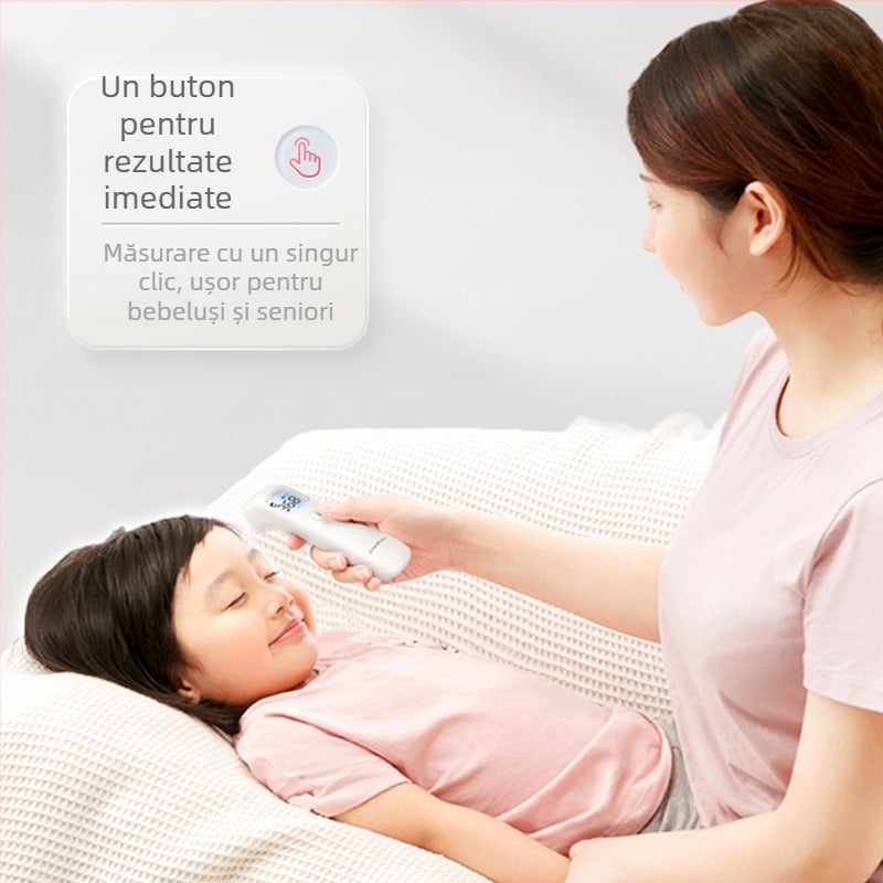 Yuyue YHW-1 Termometru infraroșu pentru frunte, măsurarea temperaturii medicale, citire rapidă inteligentă