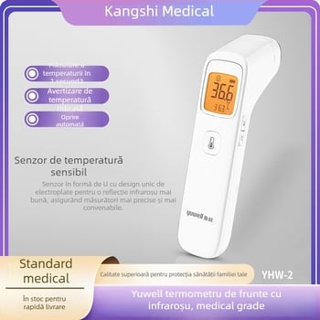Yuyue termometru infraroșu pentru frunte, fără contact, de nivel medical, pentru sugari și adulți, multifuncțional pentru casă