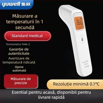Yuyue termometru infraroșu pentru frunte, fără contact, de nivel medical, pentru sugari și adulți, multifuncțional pentru casă
