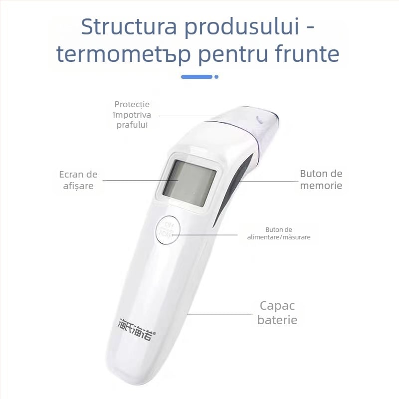 Termometru infrared Heinowo, modelul 9802, lansat în 2021, greutate 250 g, pentru uz general