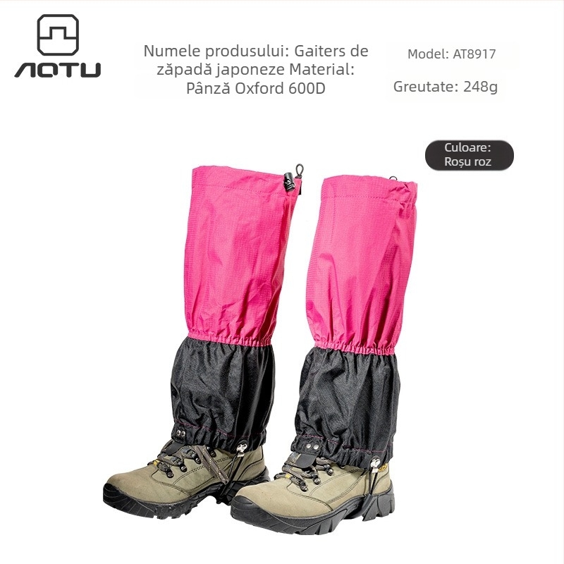 Gaiter de zăpadă pentru drumeții montane — protecție impermeabilă pentru gleznă și picior, cu protecție împotriva nisipului