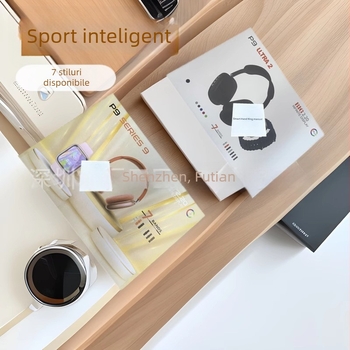 P9 Ultra2 Smartwatch cu set de curele P9Smartwatch7, apeluri Bluetooth, monitorizare ritm cardiac, monitorizare somn, detecție oxigen în sânge, încărcare wireless