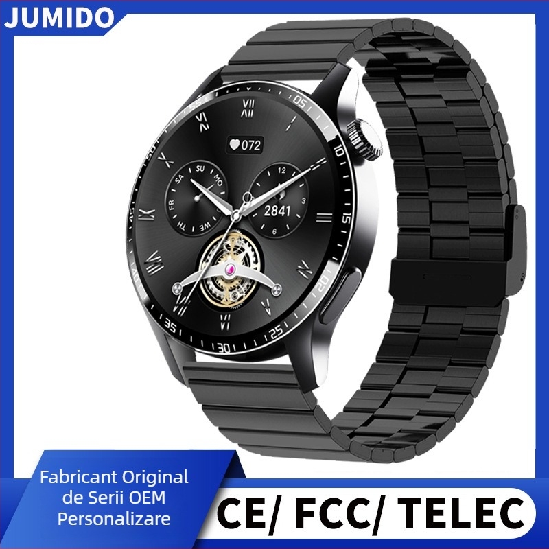 Ceas inteligent Jumei F207: ritm cardiac, tensiune arterială, temperatură corporală, monitorizarea somnului, apeluri Bluetooth