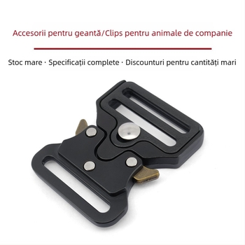 Cuplă metalică reglabilă în formă de Cobra pentru rucsac - Outdoor tactic, aliaj de zinc, impermeabilă, rezistentă la uzură, cataramă detașabilă