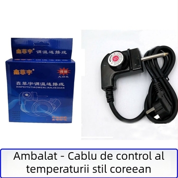 Stil coreean, cablu reglaj temperatură multifuncțional pentru oală electrică și tavă de copt, cablu de alimentare din cupru pur cu linie de control a temperaturii – accesorii pentru oală electrică