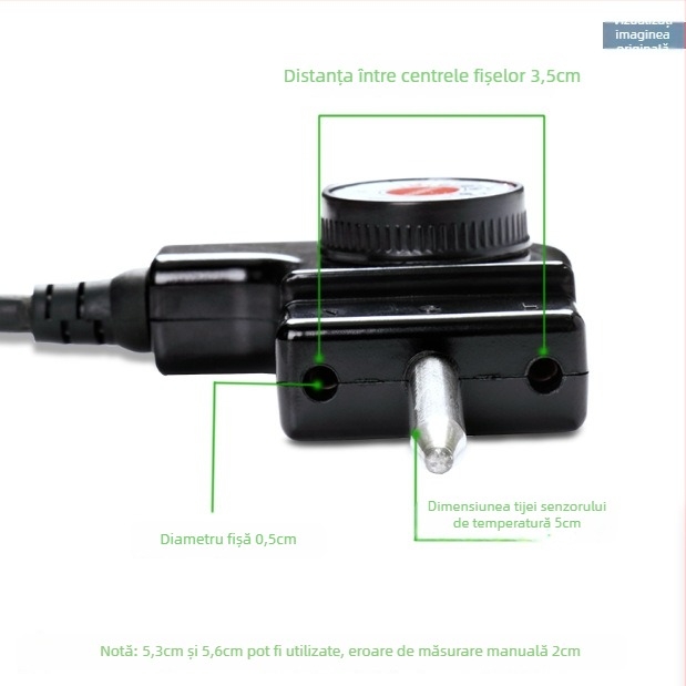 Stil coreean, cablu reglaj temperatură multifuncțional pentru oală electrică și tavă de copt, cablu de alimentare din cupru pur cu linie de control a temperaturii – accesorii pentru oală electrică