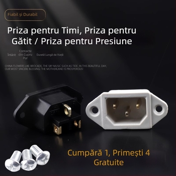 Priză de alimentare pentru aparate de bucătărie electrice — priză universală cu 3 pini compatibilă cu Rice Cooker, Electric Wok și Electric Pressure Cooker
