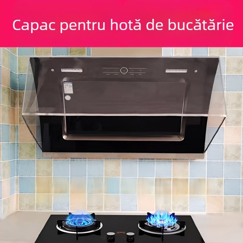Hotă de bucătărie — ecran transparent pentru fum de ulei, rezistentă la temperaturi înalte, barieră de vânt, perdea de ulei și panou de închidere