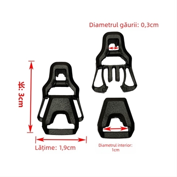 Cuplă din plastic cu gaură rotundă de 3 mm pentru curele de 3 mm – accesorii pentru genți Jinshengjin, extindere și reducerea sarcinii