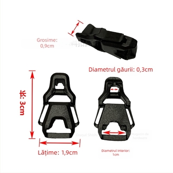 Cuplă din plastic cu gaură rotundă de 3 mm pentru curele de 3 mm – accesorii pentru genți Jinshengjin, extindere și reducerea sarcinii