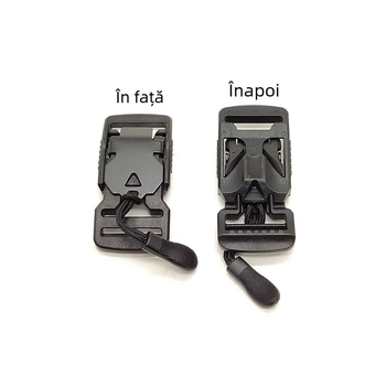 Cataramă magnetică semi-metalică cu eliberare rapidă pentru accesorii de bagaje – Plastic+ Fier, electroplacare, Hengbang Hardware