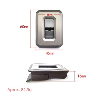 Cataramă pentru curea din aliaj de zinc, cu mecanism automat gol, rotativă dublă, eliberare rapidă fără dinți, fără găuri (Spring 2025; finisaj electroforetik)