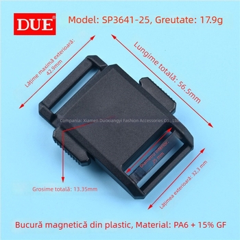 Cataramă magnetic rotativ din plastic pentru genți — Xianyidue, plastic, accesorii pentru bagaje, Primăvara 2023
