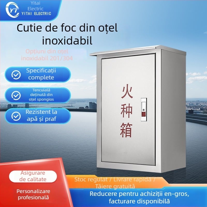 Cutie poștală din oțel inoxidabil, montată pe perete, pentru utilizare interioară/exterioară, protecție IP55, brand Yitai, personalizabil