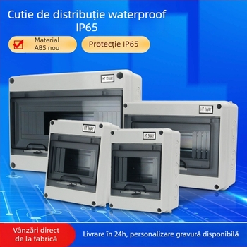 Cutie din plastic HT pentru întrerupătoare, 2–24 circuite, montaj pe suprafață sau ascuns, 20 A