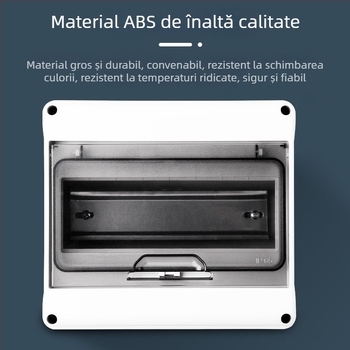 Cutie de distribuție externă, impermeabilă pentru PV, 3–18 circuite, carcasă ABS, curent nominal 10 A