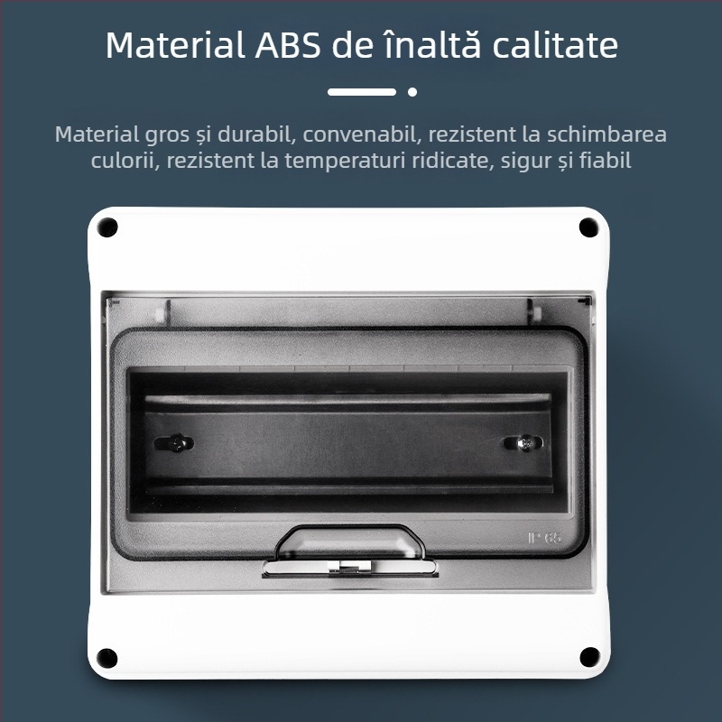Cutie de distribuție externă, impermeabilă pentru PV, 3–18 circuite, carcasă ABS, curent nominal 10 A