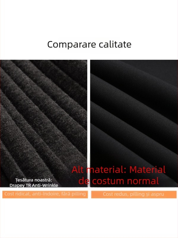 Fustă cu talie înaltă, croială A, țesătură din lână, model 3D cu efect de colaj, poliester 90–95% și spandex sub 30%