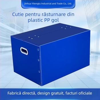 Cutie pliabilă din PP cu placă goală, impermeabilă, sudură cu ultrasunete, imprimare logo disponibilă, sarcină 5–50 kg