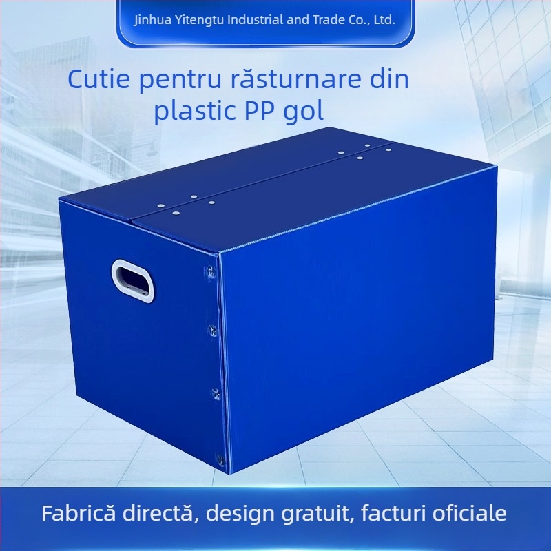 Cutie pliabilă din PP cu placă goală, impermeabilă, sudură cu ultrasunete, imprimare logo disponibilă, sarcină 5–50 kg