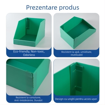 Cutie de organizare din PP cu design impermeabil și rezistent la umiditate, cutie de fișiere cu deschidere în față înclinată, Xingyu Industrial