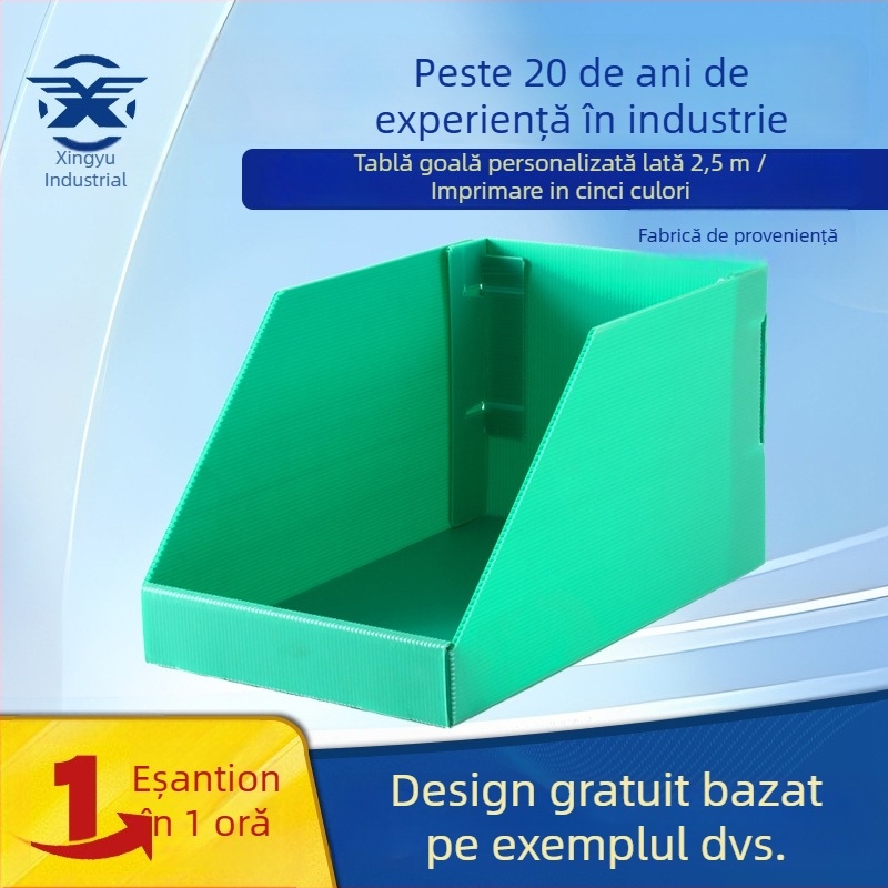 Cutie de organizare din PP cu design impermeabil și rezistent la umiditate, cutie de fișiere cu deschidere în față înclinată, Xingyu Industrial