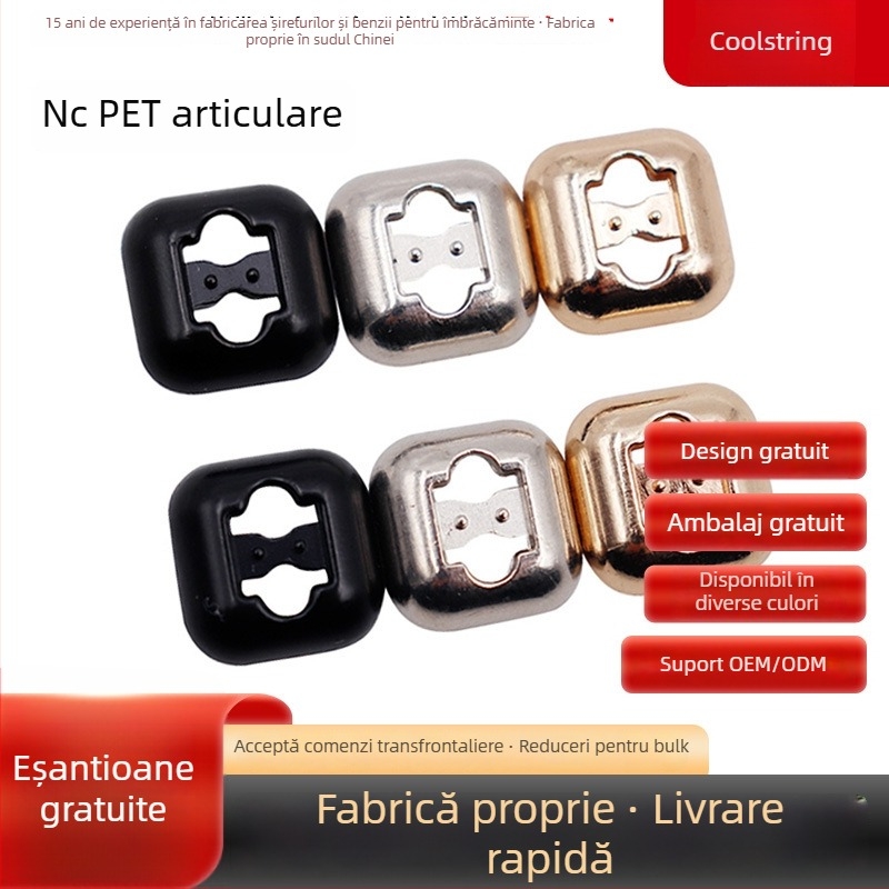 Kulogin Cataramă pentru pantofi fără șireturi – metalică, model #54 seria, compatibil cu adidași, pantofi sport, casual și de lucru, dimensiuni 12.9×12.9 mm