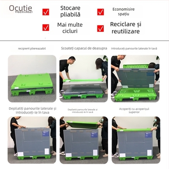 Cutie din plastic cu placă fagur pentru ambalare — Material: PP; impermeabilă; înaltă rezistență; anti-cădere; stivabilă