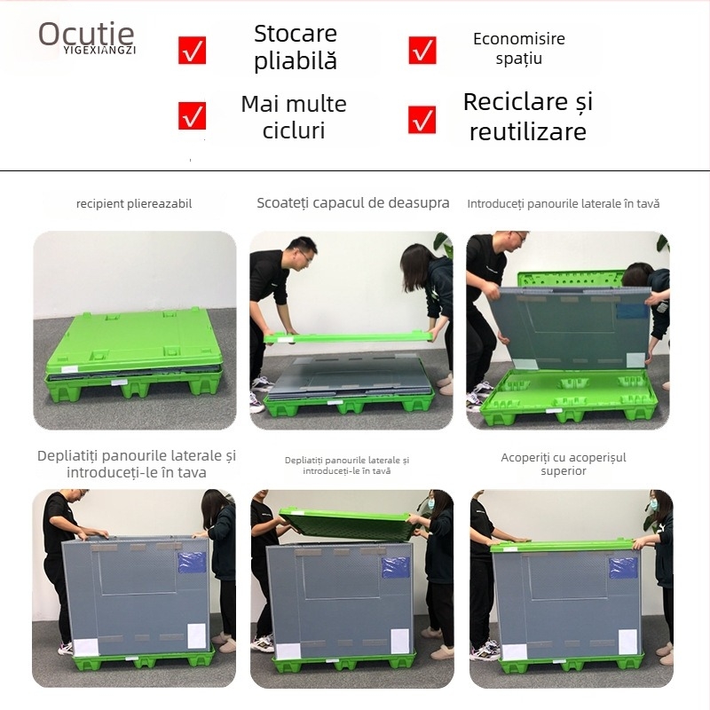 Cutie din plastic cu placă fagur pentru ambalare — Material: PP; impermeabilă; înaltă rezistență; anti-cădere; stivabilă