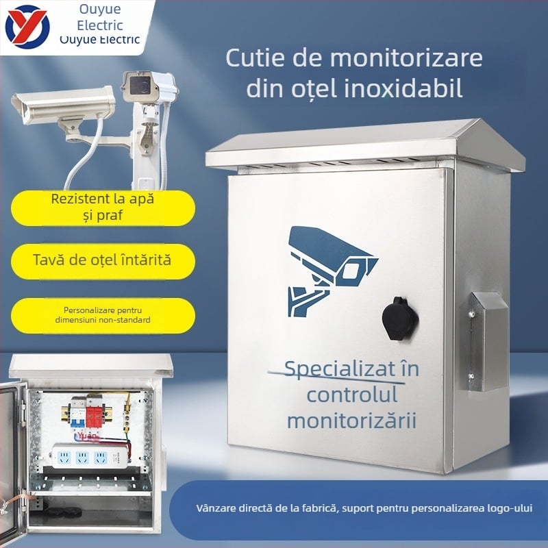 Cutie de monitorizare seria 201, montaj pe perete, rezistentă la intemperii, dimensiuni 600×800×180 mm, carcasă din fier