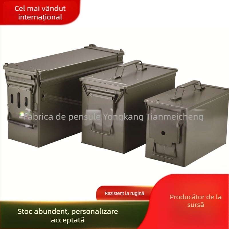 Cutie metalică pentru unelte, etanșă, rezistentă la explozii, impermeabilă și rezistentă la praf, portabilă, cu un singur nivel.