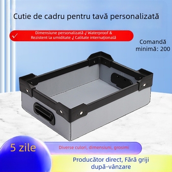 Cutie palet din plastic PP, design pliabil turnover, impermeabilă și rezistentă la umiditate și coroziune, încărcare 20–120 kg, grosime perete 2–8 mm, personalizare disponibilă