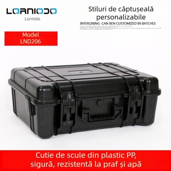 Cutie de unelte din plastic, portabilă, pentru depozitare electrică și de instrumente, construcție PP