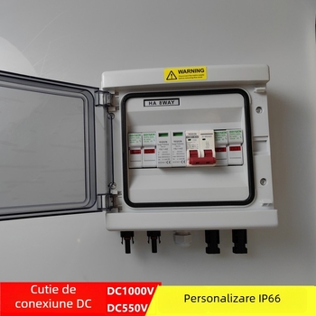 Cutie combinatoare impermeabilă pentru PV DC, protecție la trăsnet, configurare intrări/ieșiri multiple (1/2/3/4/6/8 intrări, 1/2/4 ieșiri), IP66, carcasă ABS+PC, capac PC, Haoxuan Electric, curent nominal 16 A