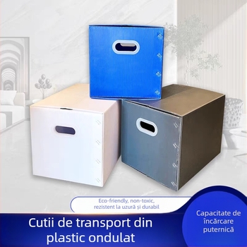 Cutie de depozitare din plastic, personalizabilă la cerere, cu imprimare de logo