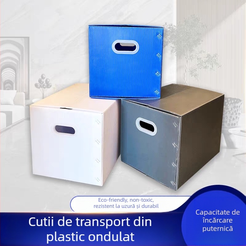 Cutie de depozitare din plastic, personalizabilă la cerere, cu imprimare de logo