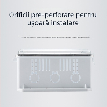 Cutie distribuție impermeabilă din plastic, carcasă ABS, montaj pe perete, dimensiuni 180×250×100 mm, seria Zhouxing