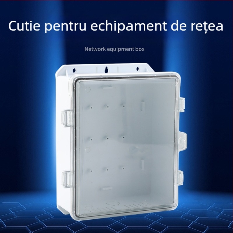 Cutie distribuție impermeabilă din plastic, carcasă ABS, montaj pe perete, dimensiuni 180×250×100 mm, seria Zhouxing