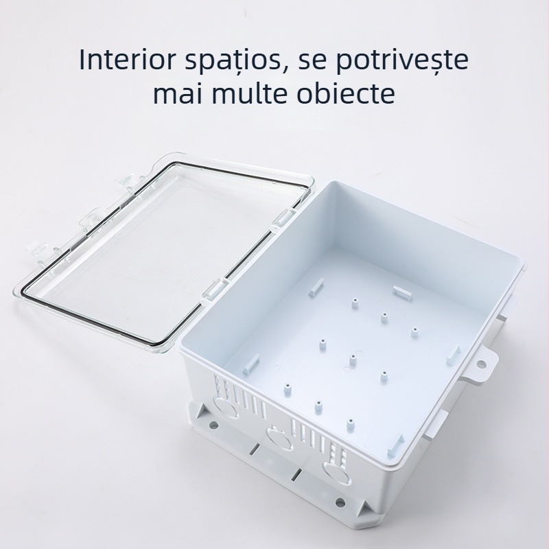 Cutie distribuție impermeabilă din plastic, carcasă ABS, montaj pe perete, dimensiuni 180×250×100 mm, seria Zhouxing