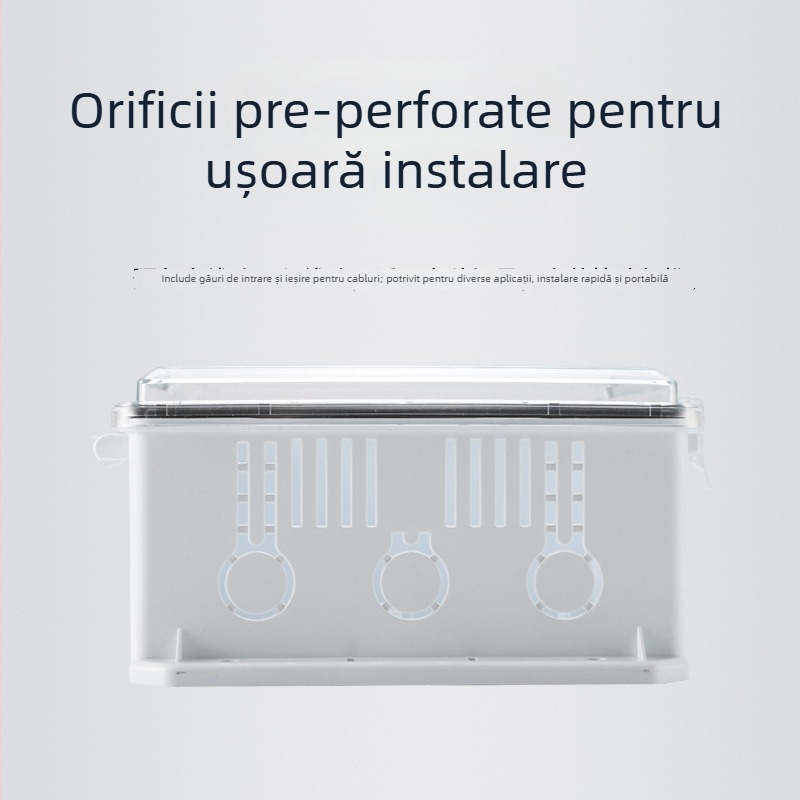 Cutie distribuție impermeabilă din plastic, carcasă ABS, montaj pe perete, dimensiuni 180×250×100 mm, seria Zhouxing