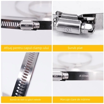 Colier de strangere throat clamp din oțel inoxidabil 304, Yu Yong, pentru uz casnic și industrial, personalizare disponibilă