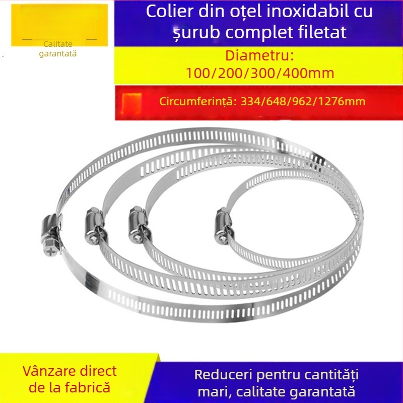 Colier de strangere throat clamp din oțel inoxidabil 304, Yu Yong, pentru uz casnic și industrial, personalizare disponibilă