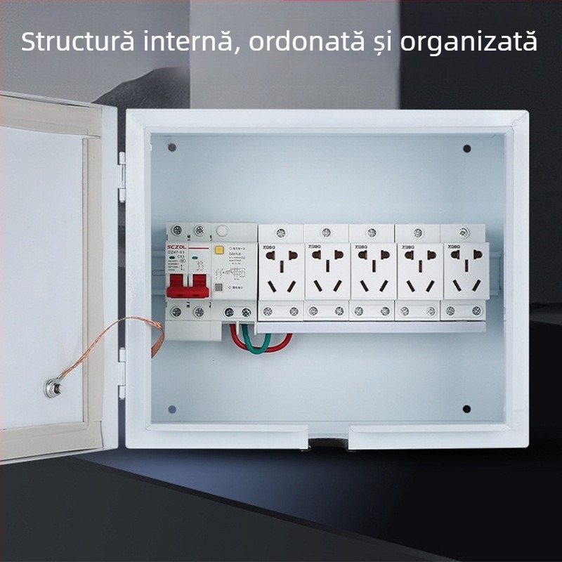 Cutie externă de încărcare pentru EV cu blocare prin parolă, anti-furt, impermeabilă, IP55, 32A, carcasă din oțel laminat la rece