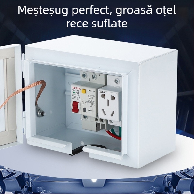 Cutie externă de încărcare pentru EV cu blocare prin parolă, anti-furt, impermeabilă, IP55, 32A, carcasă din oțel laminat la rece