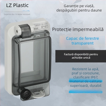 Capac protecție impermeabil pentru întrerupătoare și instrumente, din PC, IP67, 2–18 bucle, 1–3 rânduri, cu suport superior și inferior, seria Lezhizhou