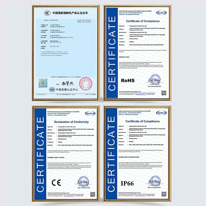 Cutie prize etanșe cu capac de protecție, pentru exterior, IP66, montaj pe suprafață sau încastrat, carcasă PC, 10-16 A